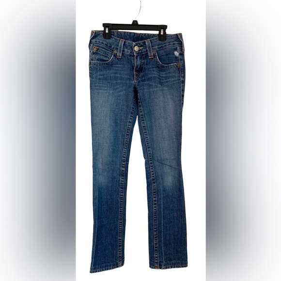 True Religion Billy jeans straight leg, size 27, slightly distressed
Made in USA - Picture 2 of 7
